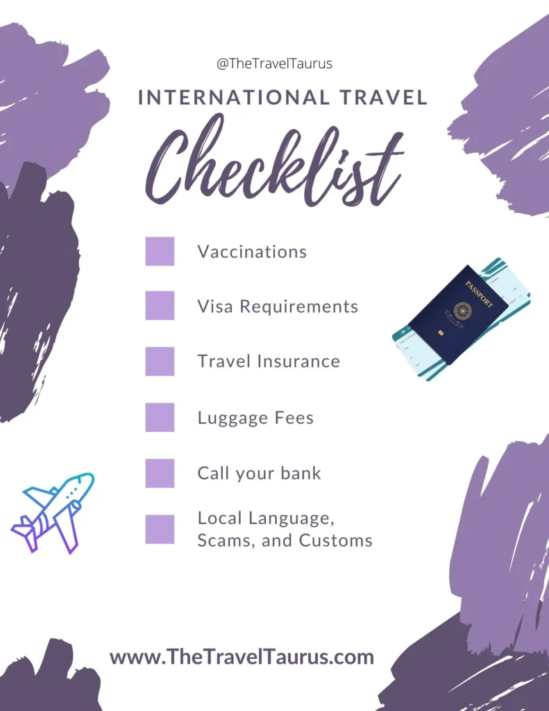 Travel Documents Checklist